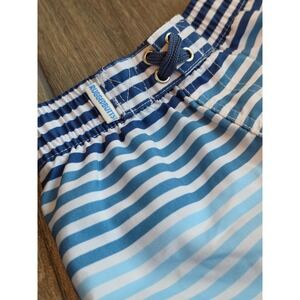 RuggedButts Boys Blue Ombre Striped Swim Trunks Board Shorts Size 2T